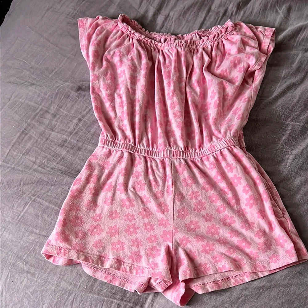 Old Navy Pink Jumpsuit with Flutter Sleeves